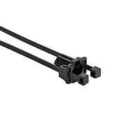 HellermannTyton 156-04238 ສາຍຜັດສາຍ 3 ຊຸດ M5/T5/M6/T6 ສາຍຜັດຕິດຕູ້, ຍາວ 8" L, ຄວາມແຂງແຮງດຶງ 50lb, PA66HS/PA66HIRHS, BK, 500/ຊຸດ
