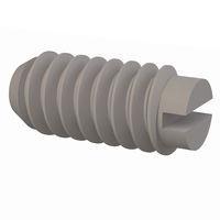 Essentra Components 011024S037 ຊຸດສະກຣູ Set Screw, ຫົວສະກຣູມີລາຍຂອງ Slotted, ການດັບສາຍ #10-24, ຄວາມຍາວ 3/8