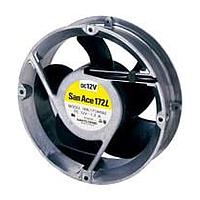 Sanyo Denki 109L1724H5D01 ພັງລົມ DC Axial, 172x51mm ຮອງດ້ວຍຮູບກົງ, 24VDC, ອາຍຸຍາວ, ບໍ່ມີຮີບ, ຕິດຕາມລອດເຕີ