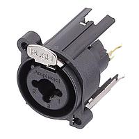 Amphenol Audio ACJC6AV BULK ປຸ່ມຮັບ 1/4" XLR ຕິດຕັ້ງບ້ານ C ປະເພດຕັ້ງຕົວ PCB ສະເຕຣີໂອ ບໍ່ມີສະຫນັບສະຫນູນ XLR ດິນ ລັດຊ໌