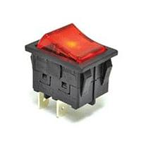 E-Switch RBW2BBLKBLKEFO ສະຫນັບສະຫນູນ Rocker Switches ROCKER SWITCH 16 AMP SEALED 22MM X 30MM