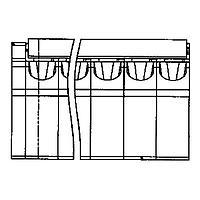 Amphenol Anytek NY0510810000G ບລອກຕິດຕັ້ງຂາວຢືນ