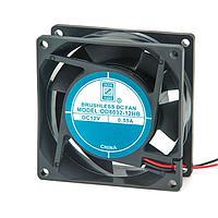 Orion Fans OD8032-48LB ພັງລົມ DC Axial, 80x80x32mm, 48VDC, 40CFM, 0.06A, 35dBA, 3000RPM, Dual Ball, Lead Wires