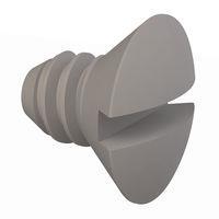 Essentra Components 330440A015 ສະກຣູຫຼັກຊອງມີລູກຮັບ Slotted Countersunk 82 Slotted CSK Screw, #4-40 Thread, 5/32 Lg