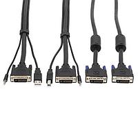 Tripp Lite P784-010-DV ສາຍຄໍມິວເຕີ 2X DVI KVM CBL KIT, USB 10FT