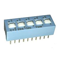 CTS Electronic Components 206-125S ສະຫຼັບ DIP 5 ສ່ວນສະຫຼັບ SPDT