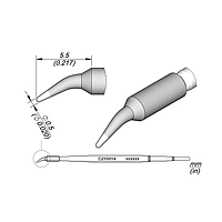 JBC C210014 ຫົວປາກບວດ (Conical, Ø 0.5)