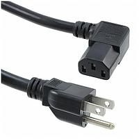 Io Audio Technologies 28232-76-01 ສາຍສະໄຟ AC Power Cords Power Cord, 3 Conductor, Unshielded, 18AWG, SVT, 7' 6", 5-15P, C-13, 10Aa.125VAC
