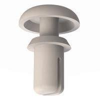 Essentra Components 27SR118180 Snap Rivet Snap Rivet, .123-.127 ຮູ, .075-.120 ຄວາມຫນາຂອງແຜ່ນ
