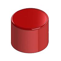Same Sky (formerly CUI Devices) MPB-CAP-RED ຝາ, ປຸ່ມກົດກົງຮອບ, ຝາ, ແດງ