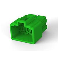 AMP Connectors - TE Connectivity 172133-4 ຮູງຮັບ Receptacle 250 SERIES CAP HSG 4P ສີຂຽວ