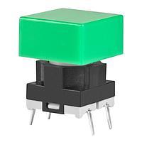 NKK Switches JB15HAP-2F ສະຫນັບສະຫນູນ Tactile Switches OFF-(ON) HI OPR FRCE EXT ACT FLAT GRN CAP