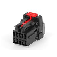 AMP Connectors - TE Connectivity 638393-5 ຮາວຊິ້ງ 10P PLUG ASSY A KEY -W/ CPA