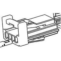 AMP Connectors - TE Connectivity 1746911-1 ກອງປົກຄຸມ 0.64III I/O 4P CONNECTOR PLUG HOUSING B