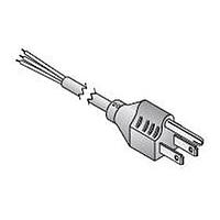 Kobiconn 173-53101-E ສາຍພະລັງງານບໍ່ມີປຸ່ມຮັບສະຫນອງ 6' 3ສາຍ 18AWG ສີດຳ