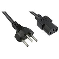 Qualtek Electronics 392008-01-ER ສາຍພະລັງ AC 8 ຟຸດ 10A 250V ສີດຳ ສາຍພະລັງສ້າງຂຶ້ນພິເສດບາຣາຊິນ