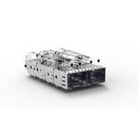AMP Connectors - TE Connectivity 2170139-1 ອຸປະກອນເສີມ SFP+ 1x2 Cage Assy ມີທ່ອແສງ