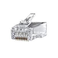 AIM-Cambridge / Cinch Connectivity Solutions 32-2098UL ປຸ່ມໂມດູລ CAT5 l RJ45 (8P8C) Modular Plug l Shielded l Solid/Stranded l Flat Cable