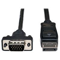 Tripp Lite P581-003-VGA-V2 ສາຍຕໍ່ຕົວແປ DisplayPort 1.2 ເປັນ VGA Act Adptr Cable 3'