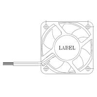 Delta Electronics, Inc. AUB0405VD-00 ພັງລົມ Tubeaxial Tubeaxial, 40x20mm, 5VDC, Sleeve, 3-Lead Wires, Lock Rotor Sensor, Tach