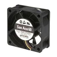 Sanyo Denki 9G0624F4002 ພັງລົມ DC Axial, 60x60x25mm, 24VDC, ປະສິດຕິພາບສູງ, ພະລັງງານຕ່ຳ