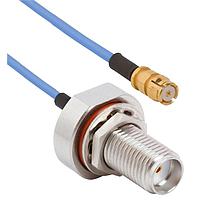 Amphenol SV Microwave FSSMP-047-FBSMA-060 ສາຍສະບັບ RF SMP Straight F SMA BKHD F 6" Cable