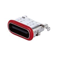 Same Sky (formerly CUI Devices) UJ20-C-H-G-MSMT-P16-TR-67 USB ປະເພດ C Type C, 2.0, ຢູ່ຮອງ, ກະດານທອງ 3u, ການຕິດຢູ່ພື້ນຜິວກາງ, Etop, 16 ຂາ, IP67