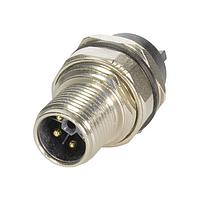 HARTING 21033961533 ສາຍກົງ M12 L-code 4pin (ບໍ່ມີ FE) ຜູ້ຊາຍກົງຕິດບົດ pcb ມີກະແຈກຕິດຫຼັງ