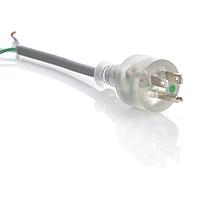 Volex 17512A 8 B1 ສາຍກະທົບໄຟ AC ລະດັບໂຮງໝໍ 18/3 SJT 125V HOSPTL 10FT (3.1m) ສີເທົາ