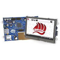4D Systems Armadillo-70T ຈໍ TFT LCD 7" ປະເພດ Resistive BCM2835 512Mb Ram USB+ Ether
