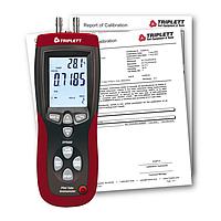 Triplett DPR400-NIST ເຄື່ອງວັດຄວາມດັນຕ່າງ, ການໄຫຼຂອງອາກາດ ແລະ ເຄື່ອງວັດທິດທົດ Pitot Tube (With Cert of Traceability to N.I.S.T; 10psi, 1~ 80m/s)