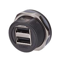 Amphenol CONEC 17-210561 ຊອກເນັກເຊື່ອມ USB Pottd IP67 ພອດຄູ່ USB Rcpt Assy Kit