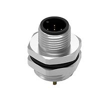 Wurth Elektronik 643050100605 ປລັກ WRCIRC M12 ສກຣູ ລະຫັດ A ຖ້ວຍບິນແຜ່ນສອດເດີ ເມດັດກັບແຜ່ນຫຼັງ ແນວ PG9 ຕໍ່ຜູ້ຊາຍ, ຂະໜາດຂອງຂະໜາດ 5