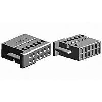 AMP Connectors - TE Connectivity 284442-1 ຮູຊິ້ງ PLUG ສໍາລັບ MQS 12 POS. ສີ ດຳ