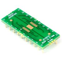 Chip Quik IPC0079C ອາແດບເຕີ MSOP-16 ເປັນ DIP-20 SMT Adapter (0.5 mm pitch, 4.0 x 3.0 mm body) Compact Series