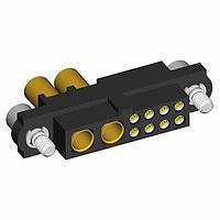 Harwin M80-4C10805F2-02-325-00-000 ຊຸດການເຊື່ອມສາຍ Power to the Board 8+2 Pos. Female 24-28AWG+12AWG ມີ Jackscrews