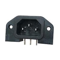 Adam Tech IEC-EW-4 ປາກເຂົ້າ AC ຜູ້ຊາຍ IEC R/A PCB ມີ FLANGE