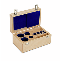 KERN 313-070-100 ກະຕ່າໄມ້ສໍາລັບຊຸດນ້ຳໜັກ (ຮູບສະເລີມ/ກະທົບ, 1 mg - 2 kg)