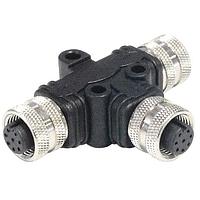 Bulgin PXPPVC12TSFF12AFBBFB T-Adapter 12 A-Coding 12 Pins T Splitter(M12*