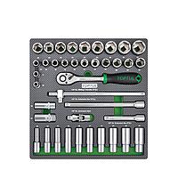 TOPTUL GEC3901 1/2" DR. ຊຸດເຕົ້າສຽບ (39 pcs)