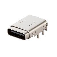 Same Sky (formerly CUI Devices) UJ32-C-H-G-MSMT-3-P24-TR USB ປະເພດ C Type C, 3.2, ຮອຍຊັນ, ກະທົບທອງ 3u, ກາງພື້ນຜິວຕິດ, 0.8mm, 24 ຂາ, T&R