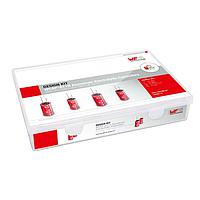 Wurth Elektronik 860241 ອະລູມິນຽມ ແອລັກໂຕລິຕິກ ຄັບາຊິເຕີ WCAP-AT1H 35 Design Kit ຄ່າ 240 ອົງປະກອບ