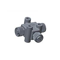 Amphenol LTW TA-A08F-A08F-A08F-01 ຕົວເຊື່ອມຕໍ່ມິດຕິກຮູບວົງມົນ T-Adapter, T Adaptor, ທອງແພງ, A Coding, 2A, 08 ພິນ, (ສ່ວນທ້າຍ 1) ຜູ້ຍິງ ຜູ້ຍິງ, (ສ່ວນທ້າຍ 2) ຜູ້ຍິງ ຜູ້ຍິງ, (ສ່ວນທ້າຍ 3) ຜູ້ຍິງ ຜູ້ຍິງ, ການດັບສະບັບດ້ວຍການສະບັບສະບັບ, IP68 ມີການຕິດຕໍ່