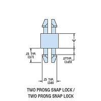 Heyco 10295 ການສະຫນັບສະຫນູນ PCB HMSPDLN-16 ນິວລາທທຳມະຊາດ PCB Support