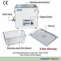 DaiHan DH.WUC.D122H ອຸປະກອນທຳຄວາມສະອາດດ້ວຍຄວາມສະຫວ່າງສູງ Ultrasonic, ດິຈິຕອນ, 22 ລິດ WUC-D22H, 120V(=SL.SUC.D122H)