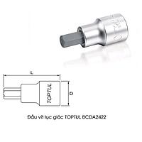 TOPTUL BCDA2422 3/4 ນິ້ວ DR. Hex Bit Sockets ຜົນກະທົບ