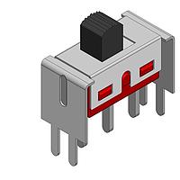 Dailywell 5MS1S102AVS2QES ສະໄລດສະວິດ Slide SPDT switch on-on high V-bracket