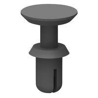 Essentra Components SRH-3055 Snap Rivet Snap Rivet, Knob, ສີດຳ, .118 ໃນ-.157 ໃນHld