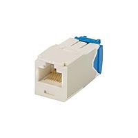 Panduit CJ6X88TGIW-C ຕູ້ເຊື່ອມຕໍ່ແບບມົດູລ / ຕູ້ເຊື່ອມຕໍ່ Ethernet Mini-Com Module, Cat 6A, UTP, 8 pos 8 wi