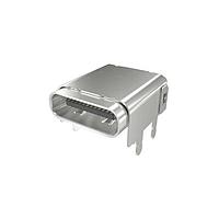 Amphenol Commercial Products 12402102E512A ຕົວເຊື່ອມ USB Type C USB4 GEN3, Type C, ຕິດຕູ້ດ້ານບູດ, ຄວາມສູງກາງ 3.4mm, Hybrid